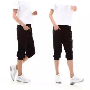 아이스7부바지 여자 여름 필수 홈웨어 여행 아이스 쿨바지 7부 블랙