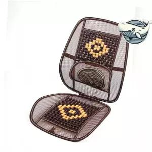 원목통풍시트 자동차 등받이 시트 여름용 쿨링 방석 차량용 시원한 의자 커버