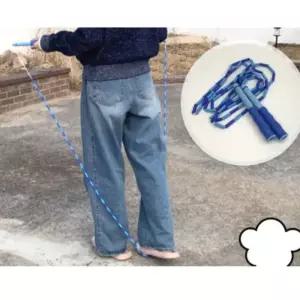 블루 구슬 깔끔한줄넘기 유산소 운동 실내 실외 길이 조절