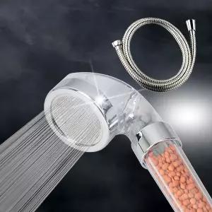 엄청난 수압상승 파워 맥반석3중필터(소) 2M 세트 욕실용품 샤워줄 샤워수전