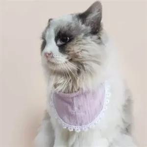 고양이턱받이 귀여운 반려동물 강아지 고양이 케이프 턱받이 스카프