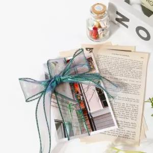 청청잡 오로라 오간자 리본 파티 포장 끈 4cm 9m