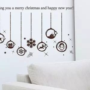 X마스 오너먼트B 크리스마스시즌 포인트그래픽스티커 크리스마스 산타 겨울 눈꽃