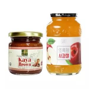 카야잼 브라운 240g 초록원 사과잼 1kg 베이킹 제과점 케이크 초코 제빵사 디저트