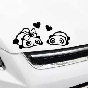 초보운전 스티커 판다 차량용 스티커 포인트 초보운전 캐릭터스티커 셀프