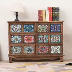 자개장 까치 장식 자개 수납장 전통 약장 장식장 서랍장