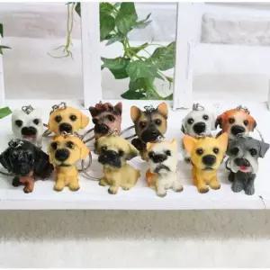 강아지열쇠고리12종세트 강아지인형 소품인형 북유럽 장식인형 장식미니어쳐 실내장식