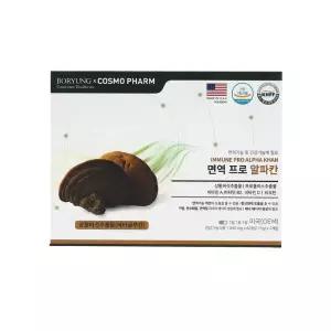 코스모팜 면역 프로알파칸 120정 4개월분 1박스 항산화 영지차가 로열젤리 프로폴리스 비오틴