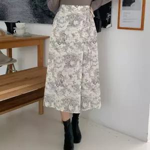 여자 가을 데일리 스트릿 플라워 롱스커트_3