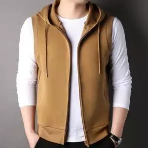 남사친 캐주얼 집 업 후드 조끼 봄가을 카디건 민소매 스포츠 자켓 오픈 MF3