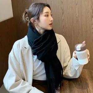 보온 머플러 캐시미어 와이드 숄 겨울 여성 퍼 목도리 와365 겨울 방한 목토시 여성머플러