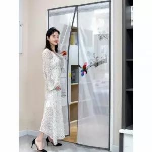 간편 현관 자동 방충망 커튼 현관 자석 방충망 접이식 모기장