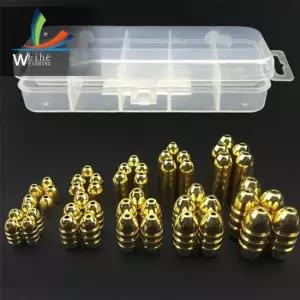 WHEIHE 황동 구리 텍사스리그싱커 세트박스 배스낚시 웜낚시 소프트베이트 텍사스리그싱커