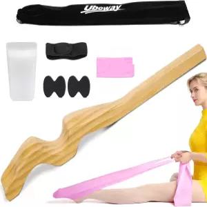 우보웨이 발레 발 스트레칭기 탄력 있는 신축성 밴드가 휴대용 댄스 스트레칭 장비 두 개의 패드 다리