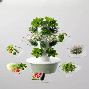 수경재배기 타워형 스마트팜 무토양 채소 온실 식물재배기 재배 키우기 수직 야채 수경