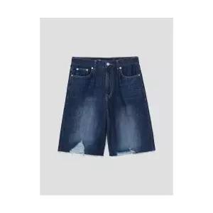 매장정품 에잇세컨즈 8SECONDS 데미지 버뮤다 데님쇼츠 네이비 355525LPNR 612576