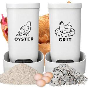 닭 굴 껍질 피더 및 그릿 크러시드 쉘 닭장 액세서리 자동