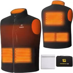 토스티브 온열 조끼 남성 USB 전기 폴라 플리스 경량 발열 조끼(배터리 미포함)