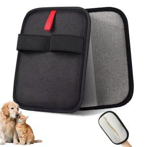 윤런 반려동물 털 제거 장갑 브러시, 털을 위한 효율적인 그루밍 장갑, 재사용 가능한 캣독 정전기 제거기 도구, 소파, 가구, 카펫, 커튼(1개)