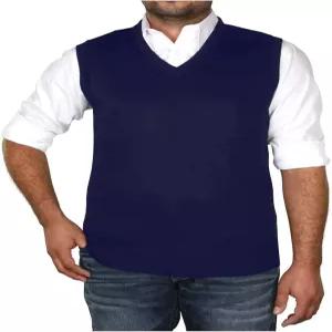 트루락 남성 아가일 브이넥 스웨터 조끼