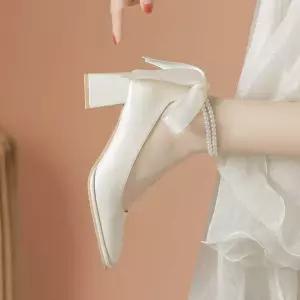 웨딩슈즈 웨딩 피로연 발편한 살구 구두 프로포즈 슈즈 샌들