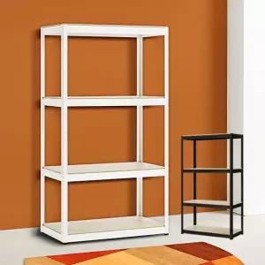 4단 무볼트앵글80 150 베란다선반장 조립식진열대수납 조립 가구 무타공선반 식선반 수납 벽선반