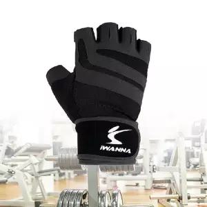 헬스장갑 턱걸이 트레이닝 글러브 2중 밴드 블랙 M 풀업장갑