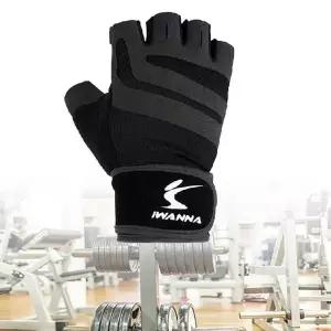 헬스장갑 턱걸이 트레이닝 글러브 2중 밴드 블랙 S 풀업장갑