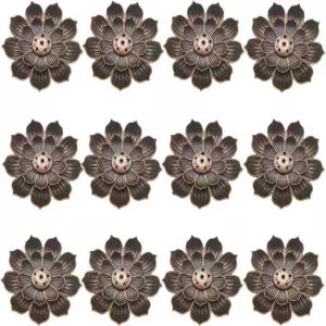 12피스 향 홀더 연꽃 스틱 향로 콘 재 캐처 홈 프래그런스 요가 사우나 스파용