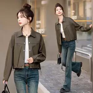 여친 캐주얼 가을 PU재킷 루즈핏 가죽 숏봄 슬림핏 무스탕 라이더 코트 ST1