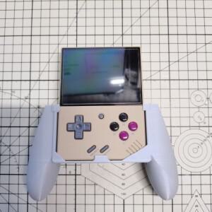 호환 Miyoo 미니 Plus 3D 인쇄 게임 콘솔 핸드 패드 그립 핸들 팜베이스 디스플레이 테이블 홀 플레이트 브