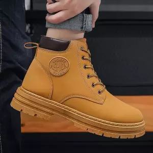 세련된 NDE630Q3 디자인 털 안감 캐주얼 키높이 남성 방한 워커