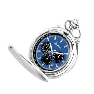 [미국배송] 보시야 다기능 스톱워치 캘린더 실버 골드 블랙 포켓 워치 팔찌 포함