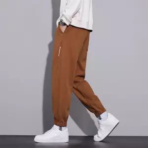 팬츠 바지 남성용 가을 캐주얼 배기 조거 트레이닝 루즈핏 박시 자수 운동복 admr3