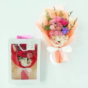 핸드메이드 카네이션 꽃다발 전용 쇼핑백 증정 플라워 선물 카네이션