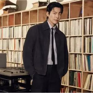 파렌하이트 스웨이드 카라 트레거 가죽점퍼(GDH9301)