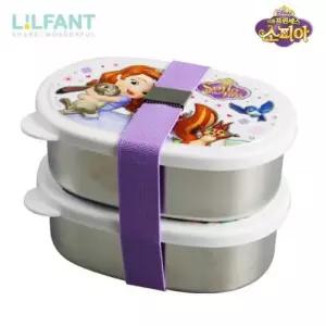 EAS 릴팡 소피아 2단 밴드 타원 스텐 도시락