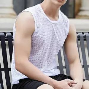 3색 1개 남성 쿨링 민소매 메쉬나시 쿨나시 여름 런닝 juK6+6rMw