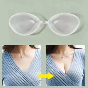 실리콘 왕뽕 투명 누드 브라 패드 접착식 볼륨업 브라뽕