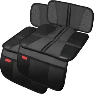 카이피 카시트 프로텍터 - 시트 보호 매트 두꺼운 패딩 내구성 방수 원단 가죽 강화 모서리 및 편리한