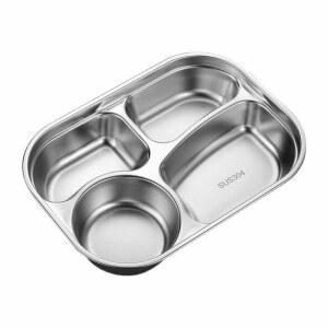 304 스테인리스 칸막이 도시락 식판 고내구성