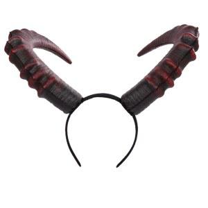 로보 고딕 데몬 뿔 머리띠 데빌 머리 장식 할로윈 코스튬 액세서리