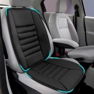 Heonay 카시트 쿠션, 자동차 시트용 메모리 폼 요추 지지 베개, 등 및 시트 전체를 위한 운전자, 사무실 의자, 휠체어 허리 에 이상적 (블랙)