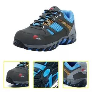 안전화 PVU262J7 남성 (4in) 블루 통기성 보통작업용 단화 네파