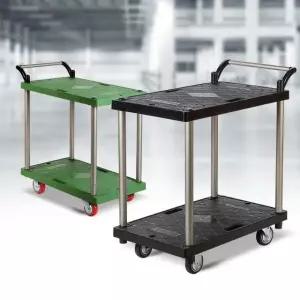 서빙카 플라스틱 대차 2단 소 주방웨건 다용도트롤리 트롤리