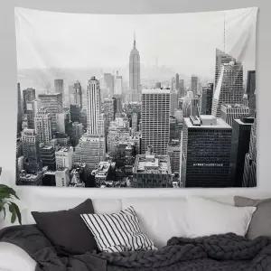 뉴욕 풍경 고화질 사진 벽걸이 태피스트리 벽장식 북유럽