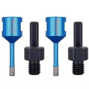 칠턴카사 6mm 1/4인치 다이아몬드 코어 드릴 비트 세라믹 타일 화강암 대리석용 진공 브레이징 홀 톱 커터