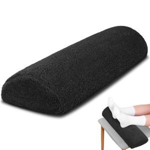 신터프 리클라이너 레그 레스트 쿠션 소파 풋레스트 베개 커버 하프 문 볼스터 무릎 아래 베개, 를 위한 19.7 x 8 3.5 인치 (블랙)