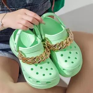 체인 진주 신발장식 파츠 신발악세사리 사슬 메탈 장식 실내화 슬리퍼