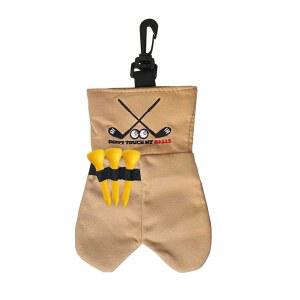 Endysis 골프공 퍼니 백, 보관 파우치, 골프 티 홀더가 있는 재미있는 프린트 액세서리 가방, 키체인, 공 6개 용량, 남성 여성용 선물